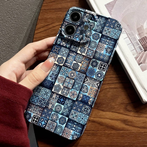 Painted Pattern Precise Hole PC Phone Case, For iPhone 11