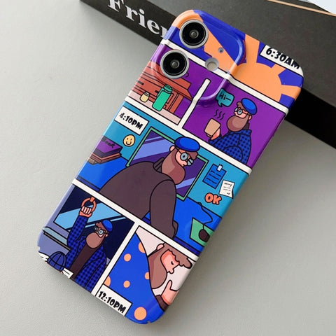 Painted Pattern Precise Hole PC Phone Case, For iPhone 11