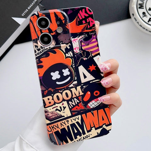 Painted Pattern Precise Hole PC Phone Case, For iPhone 11