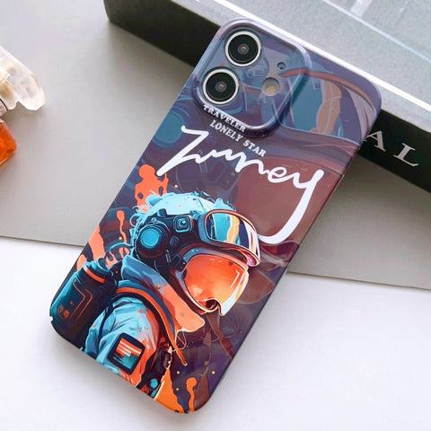 Painted Pattern Precise Hole PC Phone Case, For iPhone 11