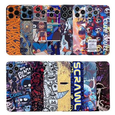 Painted Pattern Precise Hole PC Phone Case, For iPhone 8 Plus / 7 Plus