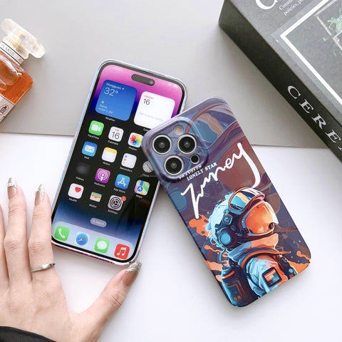 Painted Pattern Precise Hole PC Phone Case, For iPhone 12 Pro