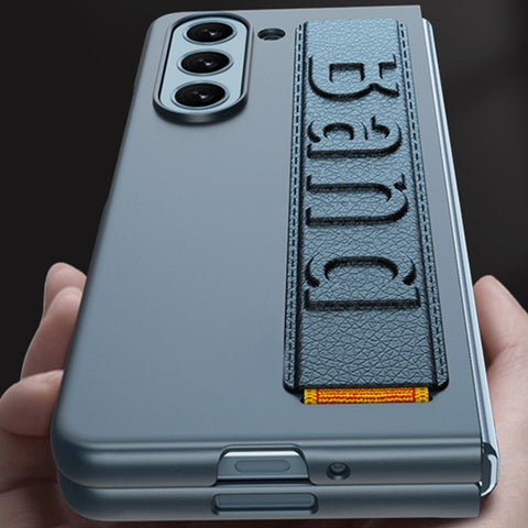 GKK Ultra-thin Wristband Shockproof Phone Case with Holder, For Samsung Galaxy Z Fold5 5G