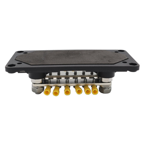 150A 12-48V RV Yacht Modified Double Row 12-way M6 Terminal Busbar with 12pcs Terminals, CP-3158, CP-3159