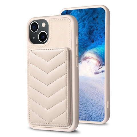 BF26 Wave Pattern Card Bag Holder Phone Case, For iPhone 15 Pro Max, For iPhone 14 Plus, For iPhone 14 / 13, For iPhone 15 Pro, For iPhone 15 Plus, For iPhone 14 Pro