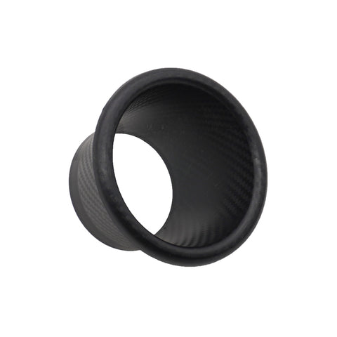 XH-UN099 Carbon Fiber Car Front Bumper Turbo Air Intake Inlet Pipe Air Funnel Kit, Round, Square