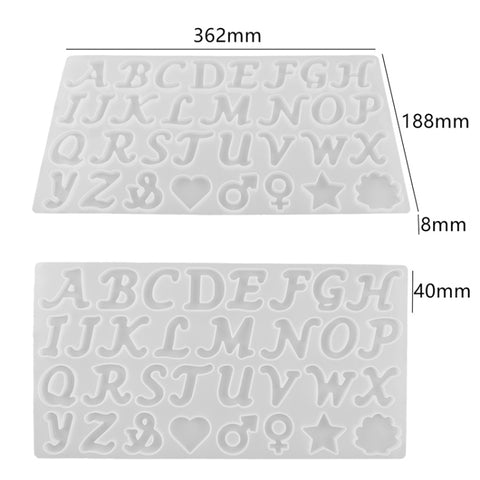 DIY Crystal Resin Epoxy Keychain Silicone Mirror Mold