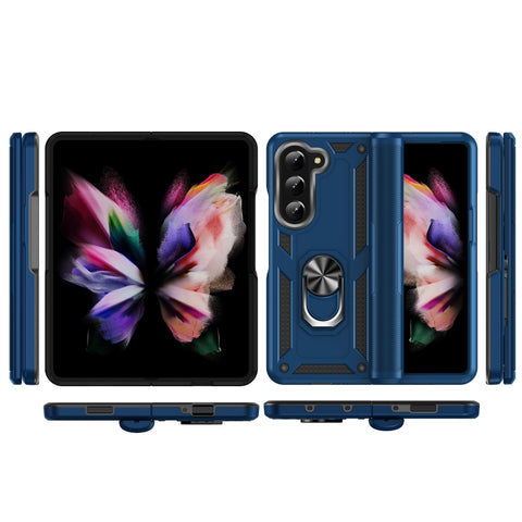 Shockproof TPU + PC Phone Case with Protective Strap, For Samsung Galaxy Z Fold5