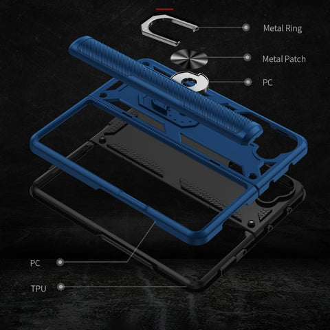 Shockproof TPU + PC Phone Case with Protective Strap, For Samsung Galaxy Z Fold5