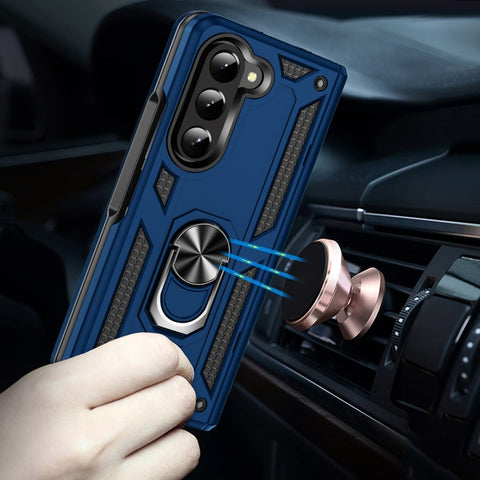 Shockproof TPU + PC Phone Case with Protective Strap, For Samsung Galaxy Z Fold5