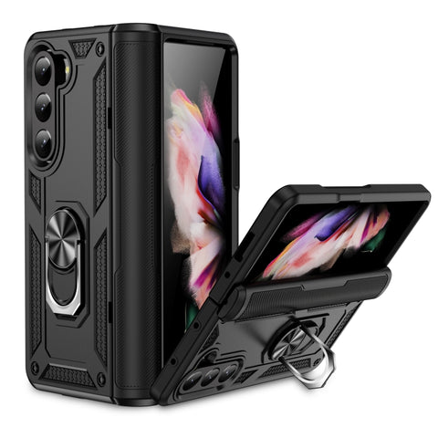 Shockproof TPU + PC Phone Case with Protective Strap, For Samsung Galaxy Z Fold5