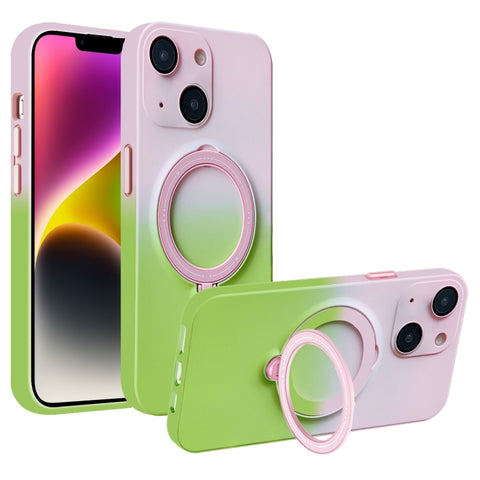 Gradient TPU MagSafe Holder Phone Case, For iPhone 14 Plus, For iPhone 14, For iPhone 14 Pro, For iPhone 14 Pro Max, For iPhone 13 Pro Max, For iPhone 13 Pro, For iPhone 13, For iPhone 12