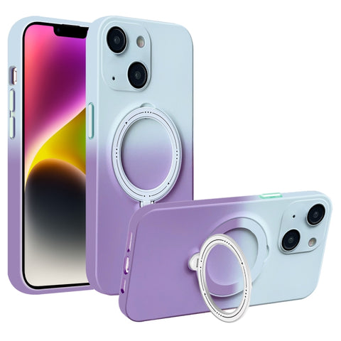 Gradient TPU MagSafe Holder Phone Case, For iPhone 14 Plus, For iPhone 14, For iPhone 14 Pro, For iPhone 14 Pro Max, For iPhone 13 Pro Max, For iPhone 13 Pro, For iPhone 13, For iPhone 12