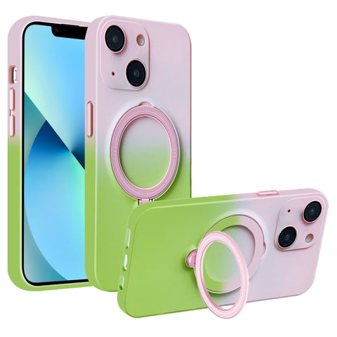 Gradient TPU MagSafe Holder Phone Case, For iPhone 14 Plus, For iPhone 14, For iPhone 14 Pro, For iPhone 14 Pro Max, For iPhone 13 Pro Max, For iPhone 13 Pro, For iPhone 13, For iPhone 12