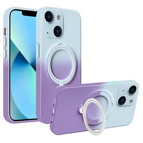 Gradient TPU MagSafe Holder Phone Case, For iPhone 14 Plus, For iPhone 14, For iPhone 14 Pro, For iPhone 14 Pro Max, For iPhone 13 Pro Max, For iPhone 13 Pro, For iPhone 13, For iPhone 12