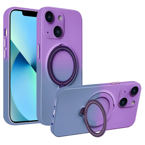 Gradient TPU MagSafe Holder Phone Case, For iPhone 14 Plus, For iPhone 14, For iPhone 14 Pro, For iPhone 14 Pro Max, For iPhone 13 Pro Max, For iPhone 13 Pro, For iPhone 13, For iPhone 12