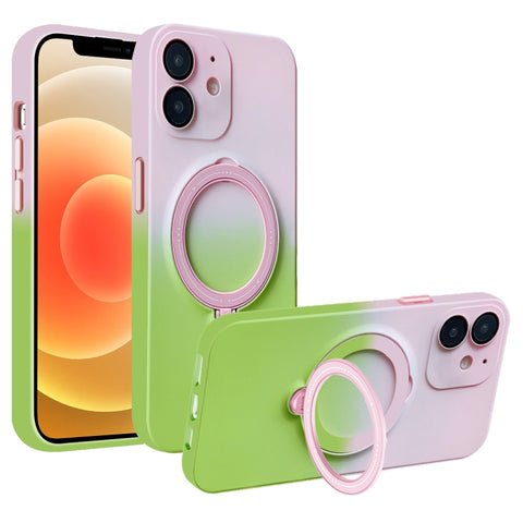 Gradient TPU MagSafe Holder Phone Case, For iPhone 14 Plus, For iPhone 14, For iPhone 14 Pro, For iPhone 14 Pro Max, For iPhone 13 Pro Max, For iPhone 13 Pro, For iPhone 13, For iPhone 12