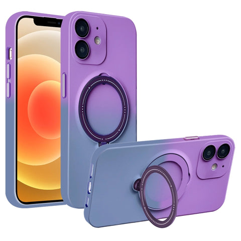 Gradient TPU MagSafe Holder Phone Case, For iPhone 14 Plus, For iPhone 14, For iPhone 14 Pro, For iPhone 14 Pro Max, For iPhone 13 Pro Max, For iPhone 13 Pro, For iPhone 13, For iPhone 12