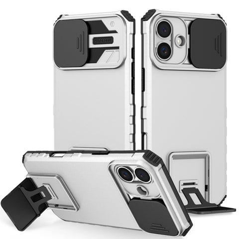 Stereoscopic Holder Sliding Camshield Phone Case, For iPhone 16 Pro Max, For iPhone 16 Pro, For iPhone 16 Plus, For iPhone 16, For iPhone 15 Pro Max, For iPhone 15 Pro