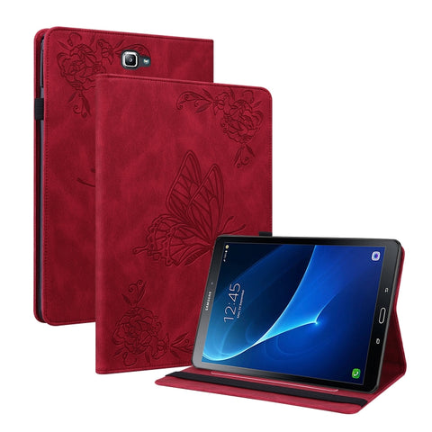 Butterfly Flower Embossed Leather Tablet Case, For Samsung Galaxy Tab S4 10.5 SM-T830, For Samsung Galaxy Tab A 10.1 2016/T580/T585, For Samsung Galaxy Tab S2 9.7 T810 T815, For Samsung Galaxy Tab A 9.7 T550 T555