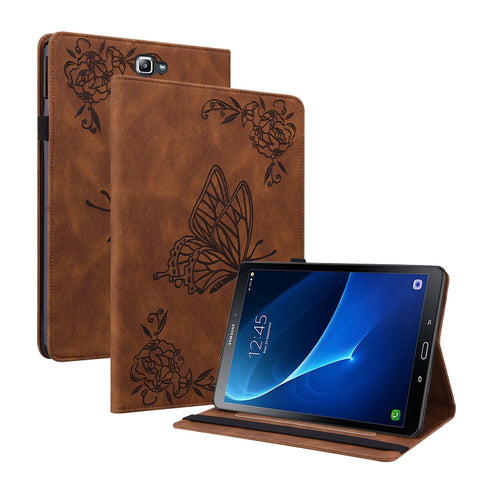 Butterfly Flower Embossed Leather Tablet Case, For Samsung Galaxy Tab S4 10.5 SM-T830, For Samsung Galaxy Tab A 10.1 2016/T580/T585, For Samsung Galaxy Tab S2 9.7 T810 T815, For Samsung Galaxy Tab A 9.7 T550 T555