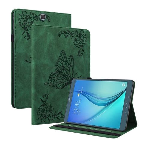 Butterfly Flower Embossed Leather Tablet Case, For Samsung Galaxy Tab S4 10.5 SM-T830, For Samsung Galaxy Tab A 10.1 2016/T580/T585, For Samsung Galaxy Tab S2 9.7 T810 T815, For Samsung Galaxy Tab A 9.7 T550 T555