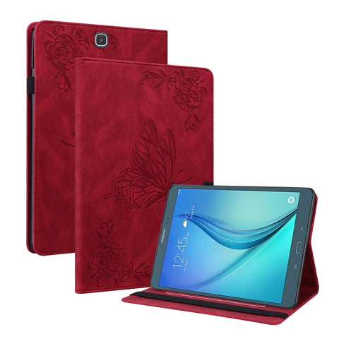 Butterfly Flower Embossed Leather Tablet Case, For Samsung Galaxy Tab S4 10.5 SM-T830, For Samsung Galaxy Tab A 10.1 2016/T580/T585, For Samsung Galaxy Tab S2 9.7 T810 T815, For Samsung Galaxy Tab A 9.7 T550 T555