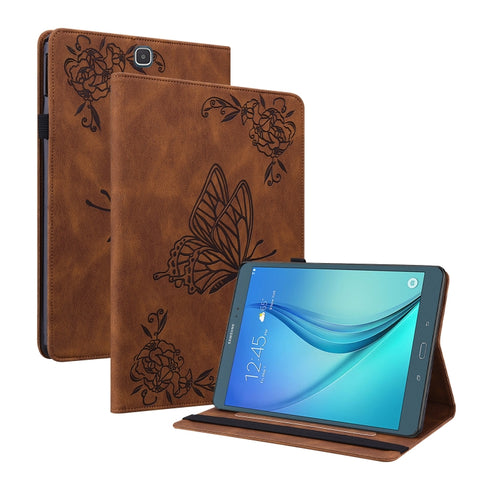 Butterfly Flower Embossed Leather Tablet Case, For Samsung Galaxy Tab S4 10.5 SM-T830, For Samsung Galaxy Tab A 10.1 2016/T580/T585, For Samsung Galaxy Tab S2 9.7 T810 T815, For Samsung Galaxy Tab A 9.7 T550 T555