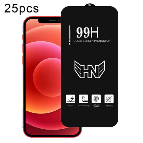 25pcs High Aluminum Large Arc Full Screen Tempered Glass Film, For iPhone 18 Pro / 17 Pro, For iPhone 18 Pro Max / 17 Pro Max, For iPhone 17, For iPhone Air, For iPhone 16 Pro Max, For iPhone 16 Pro, For iPhone 16 Plus, For iPhone 16                   ...