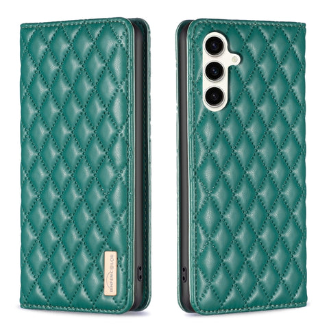 Diamond Lattice Magnetic Leather Flip Phone Case, For Samsung Galaxy S24 Ultra 5G, For Samsung Galaxy A35, For Samsung Galaxy A25 5G, For Samsung Galaxy A55, For Samsung Galaxy A15, For Samsung Galaxy S23 FE 5G, For Samsung Galaxy A05                  ...