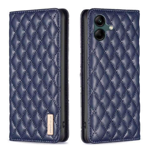 Diamond Lattice Magnetic Leather Flip Phone Case, For Samsung Galaxy S24 Ultra 5G, For Samsung Galaxy A35, For Samsung Galaxy A25 5G, For Samsung Galaxy A55, For Samsung Galaxy A15, For Samsung Galaxy S23 FE 5G, For Samsung Galaxy A05                  ...