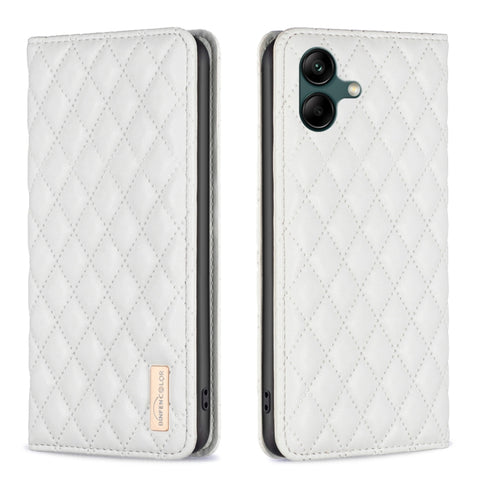 Diamond Lattice Magnetic Leather Flip Phone Case, For Samsung Galaxy S24 Ultra 5G, For Samsung Galaxy A35, For Samsung Galaxy A25 5G, For Samsung Galaxy A55, For Samsung Galaxy A15, For Samsung Galaxy S23 FE 5G, For Samsung Galaxy A05                  ...