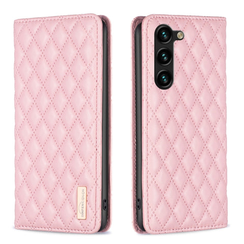 Diamond Lattice Magnetic Leather Flip Phone Case, For Samsung Galaxy S24 Ultra 5G, For Samsung Galaxy A35, For Samsung Galaxy A25 5G, For Samsung Galaxy A55, For Samsung Galaxy A15, For Samsung Galaxy S23 FE 5G, For Samsung Galaxy A05                  ...