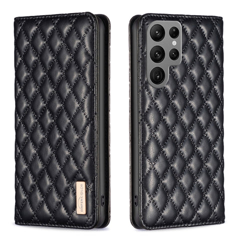 Diamond Lattice Magnetic Leather Flip Phone Case, For Samsung Galaxy S24 Ultra 5G, For Samsung Galaxy A35, For Samsung Galaxy A25 5G, For Samsung Galaxy A55, For Samsung Galaxy A15, For Samsung Galaxy S23 FE 5G, For Samsung Galaxy A05                  ...