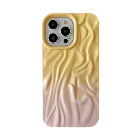 Wrinkle Gradient Oily Feel TPU Phone Case, For iPhone 13 Pro, For iPhone 13, For iPhone 12, For iPhone 12 Pro Max, For iPhone 12 Pro