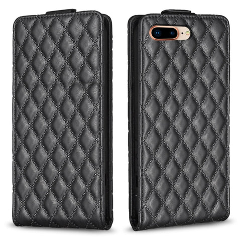 Diamond Lattice Vertical Flip Leather Phone Case, For iPhone 7 Plus / 8 Plus