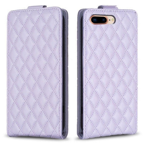 Diamond Lattice Vertical Flip Leather Phone Case, For iPhone 7 Plus / 8 Plus