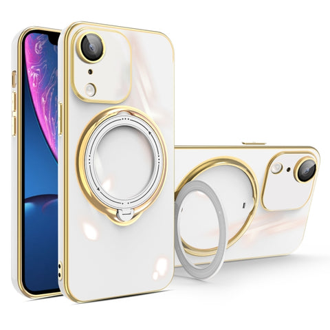 Multifunction Electroplating MagSafe Holder Phone Case, For iPhone 11 Pro, For iPhone XS / X, For iPhone XR, For iPhone XS Max, For iPhone 8 Plus / 7 Plus