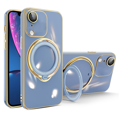 Multifunction Electroplating MagSafe Holder Phone Case, For iPhone 11 Pro, For iPhone XS / X, For iPhone XR, For iPhone XS Max, For iPhone 8 Plus / 7 Plus