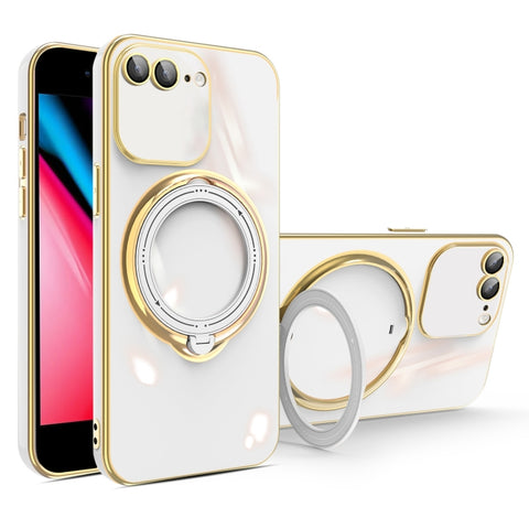 Multifunction Electroplating MagSafe Holder Phone Case, For iPhone 11 Pro, For iPhone XS / X, For iPhone XR, For iPhone XS Max, For iPhone 8 Plus / 7 Plus
