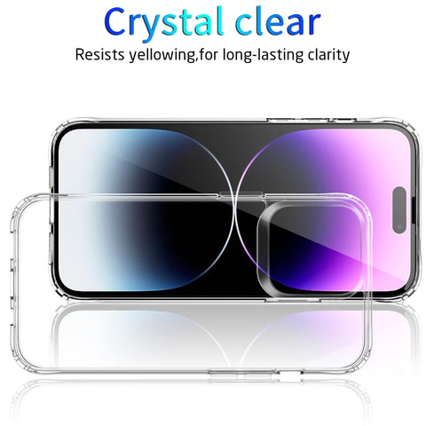 Shockproof Transparent Acrylic Phone Case, For iPhone 15 Pro Max, For iPhone 15 Pro, For iPhone 15 Plus, For iPhone 15