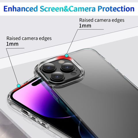 Shockproof Transparent Acrylic Phone Case, For iPhone 15 Pro Max, For iPhone 15 Pro, For iPhone 15 Plus, For iPhone 15
