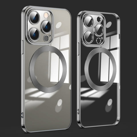 Lens Protector MagSafe Electroplated Phone Case, For iPhone 15 Pro Max, For iPhone 15 Pro, For iPhone 15 Plus, For iPhone 15