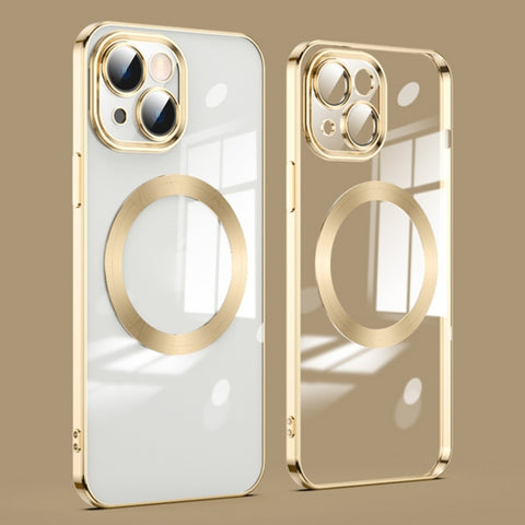 Lens Protector MagSafe Electroplated Phone Case, For iPhone 15 Pro Max, For iPhone 15 Pro, For iPhone 15 Plus, For iPhone 15