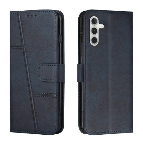Stitching Calf Texture Buckle Leather Phone Case, For Samsung Galaxy A55, For Samsung Galaxy A35, For Samsung Galaxy A25 5G, For Samsung Galaxy S23 FE 5G