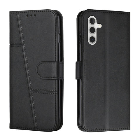Stitching Calf Texture Buckle Leather Phone Case, For Samsung Galaxy A55, For Samsung Galaxy A35, For Samsung Galaxy A25 5G, For Samsung Galaxy S23 FE 5G