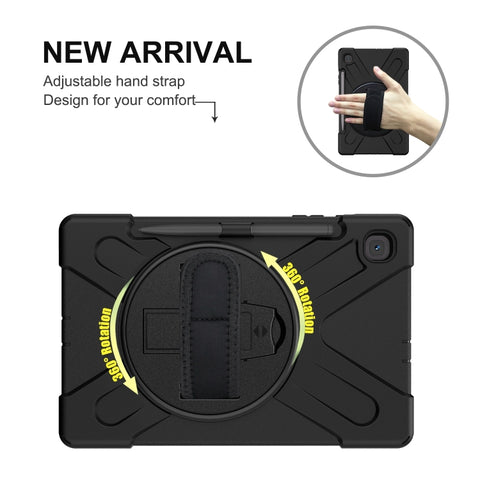 Shockproof Colorful Silicone + PC Protective Case with Holder & Shoulder Strap & Hand Strap & Pen Slot, For Samsung Galaxy Tab S6 Lite P610, For iPad Pro 12.9 2021 / 2020