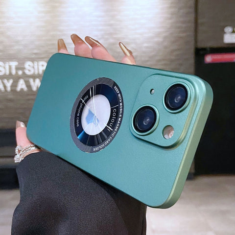 Electroplating Oil Injection Magsafe Magnetic PC Phone Case, For iPhone 13, For iPhone 12, For iPhone 12 Pro Max, For iPhone 12 Pro, For iPhone 11 Pro Max, For iPhone 11
