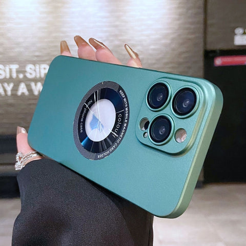 Electroplating Oil Injection Magsafe Magnetic PC Phone Case, For iPhone 13, For iPhone 12, For iPhone 12 Pro Max, For iPhone 12 Pro, For iPhone 11 Pro Max, For iPhone 11