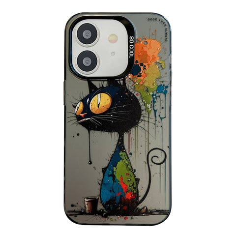 Animal Pattern Oil Painting Series PC + TPU Phone Case, For iPhone 11